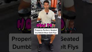 Seated Bent-Over Dumbbell Reverse Fly demonstration thumbnail