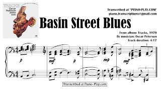 Oscar Peterson - Basin Street Blues / from album: Tracks, 1970 (transcription)