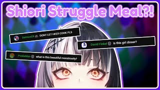 Shiori Shows Chat Her Struggle Meal And It Was...【Hololive English】