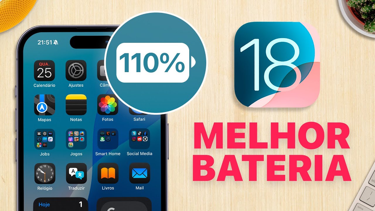 iOS 18: 10 AJUSTES para sua BATERIA durar MAIS!