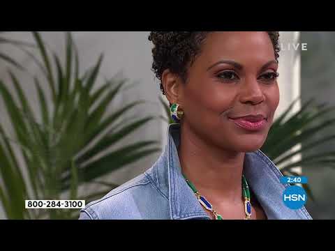 Heidi Daus "Divine Diamond" 18" Crystal and Enamel Drop ...