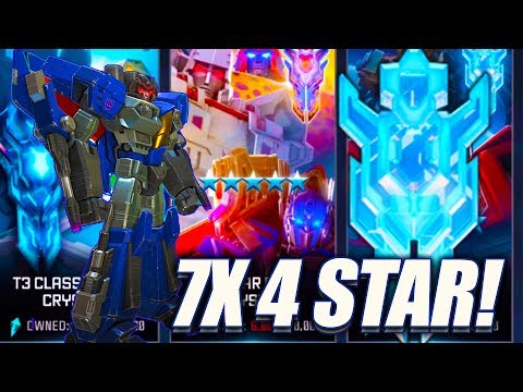 7x 4 STAR BOT CRYSTAL OPENING! - Transformers: Forged To Fight