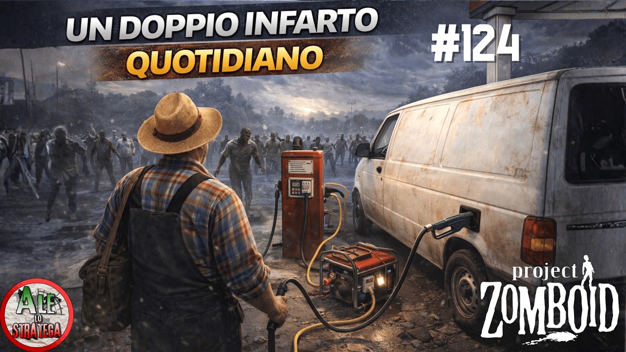 UN DOPPIO INFARTO QUOTIDIANO || PROJECT ZOMBOID || RUN 1 BUILD 42 || LA FUGA DI ARTEMIO #124