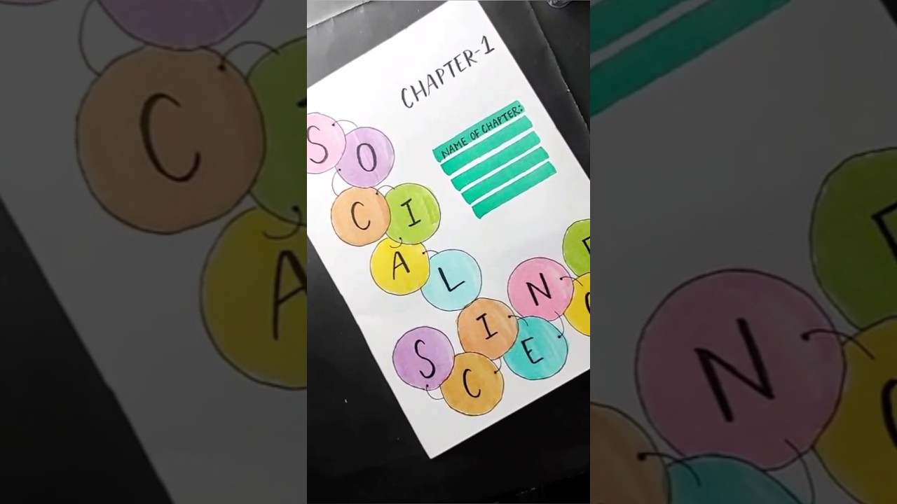 Front page design for Social Science #art #calligraphy #satisfying #frontpagedesign #assignment #diy