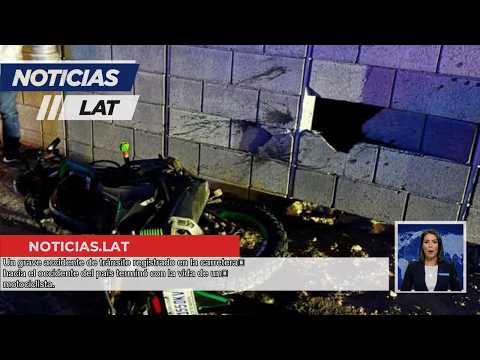 Tragedia en Ruta Interamericana: Motociclista fallece en impactado contra muro
