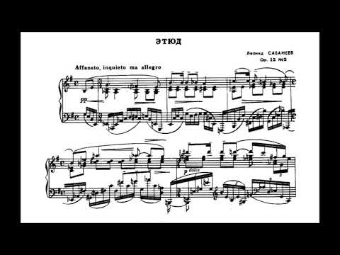 Leonid Sabaneyev - 3 Morceaux, Op. 12