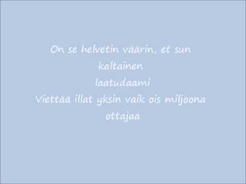 Jontte Valosaari feat. Elastinen - Jos mä oisin sun mies (lyrics)