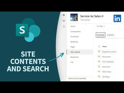 SharePoint 教程 - 利用網站內容和搜索查找資訊 (SharePoint Tutorial - Finding info with site contents and search)