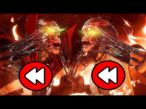 MK11 All Characters Tear Spawns Mask off Revealing his Face in Reverse