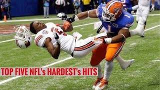 TOP FIVE HARDEST NFL HITS!!!!