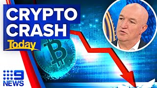Billions lost in crypto market crash as Bitcoin hits lowest point in years | 9 News Australia