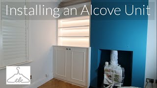 Installing A Beautiful Alcove Unit With LED lighting | Cutting Around Electrical Meters | EP#37