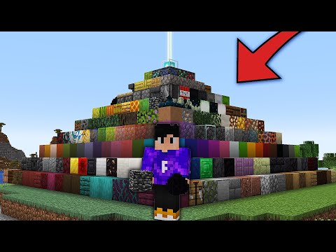 FIZ UM BEACON COM TODOS OS BLOCOS DO MINECRAFT