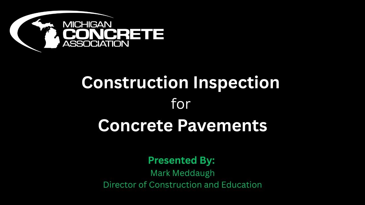 2025 Concrete Pavement Field Inspection
