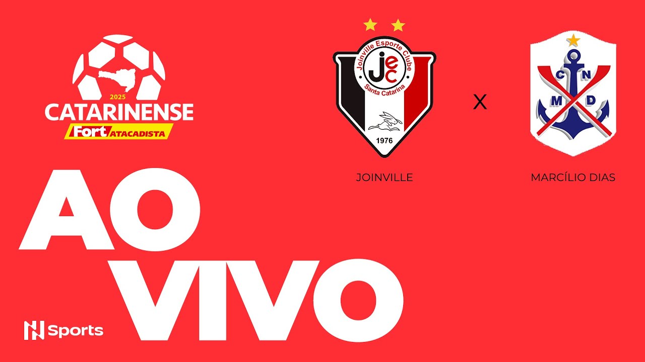 AO VIVO E COM IMAGENS | JOINVILLE x MARCÍLIO DIAS | 7ª RODADA | CAMPEONATO CATARINENSE 2025