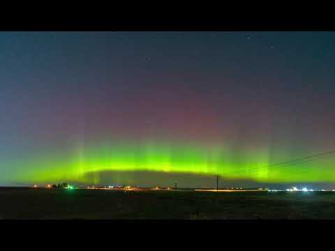 Northern Lights Time Lapse - Moses Lake, WA - 10/12/21 - 3-5am