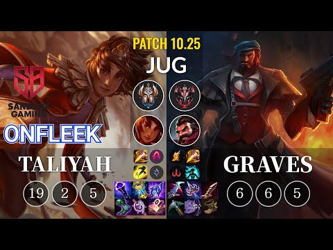 SB OnFleek Taliyah vs Graves Jungle - KR Patch 10.25