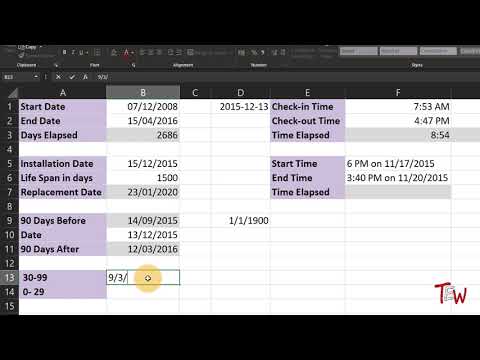 Excel Date Calculations, How To Insert Date and Time in Excel 2020  📝 (Mathematical Method) Video