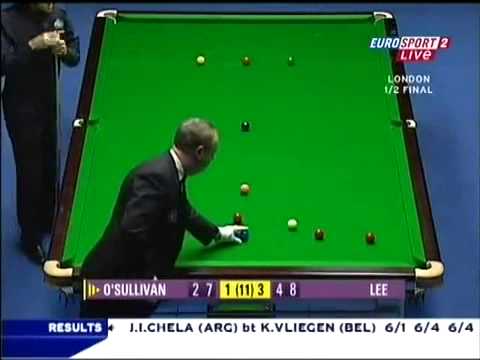 Ronnie O'Sullivan 75 clearence v Stephen Lee
