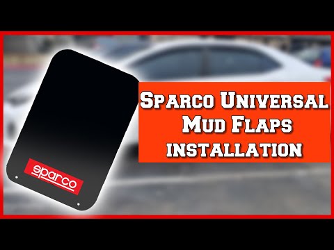 SPARCO Universal MUD FLAPS INSTALLATION
