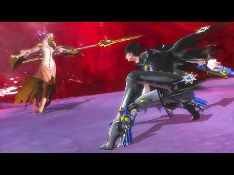 Witch Cereza Fight with Sage Mage Inside Monster Intestines (Bayonetta 2)