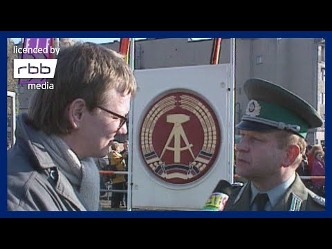 10. November 1989: Interview mit DDR-Grenzoffizier an offener Grenze | Mauerfall