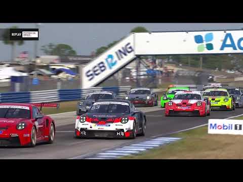 IMSA セブリング ポルシェカップ レース1の動画