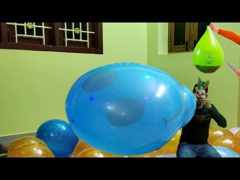 AWESOME GIANT BALLOON PRANK!!!Giant 6ft Balloon Pop (in Slow Motion) - Slow Mo Lab