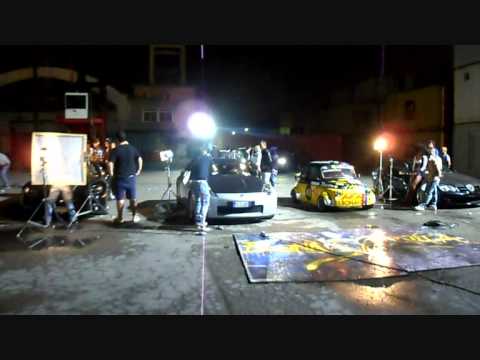 mario saccone sul set spot bonavita