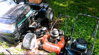 Free Lawnmowers & MTD Riding Mower Craigslist Score!