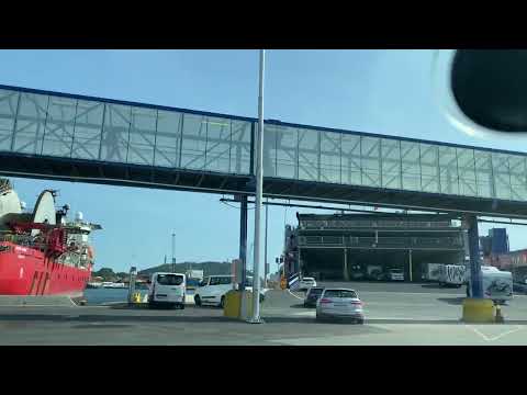Fjordline FSTR Highspeed Ferry Boarding, Kristiansand Norway
