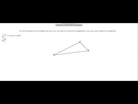 Tutorial - Cercul circumscris unui triunghii