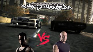 NFS MW Razor vs Dominic Toretto / Bmw M3 GTR  vs 1970 Dodge Charger r/t (Final Races in NFS MW)