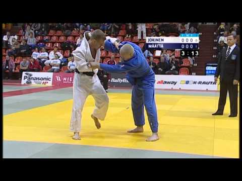 Valtteri Jokinen - Arttu Määttä 66 kg:n loppuottelussa judon SM-kilpailussa 2013