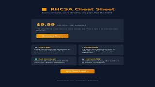 RHCSA Cheat Sheet — Every EX200 Command in One PDF