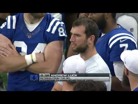 Andrew Luck on Sideline as Retirement News Breaks