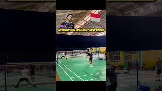 Download lagu Intip latihan Anthony Sini Suka Ginting Lebih Dekat 🔥⚡😱 |  #shorts #badminton #training #trending mp3