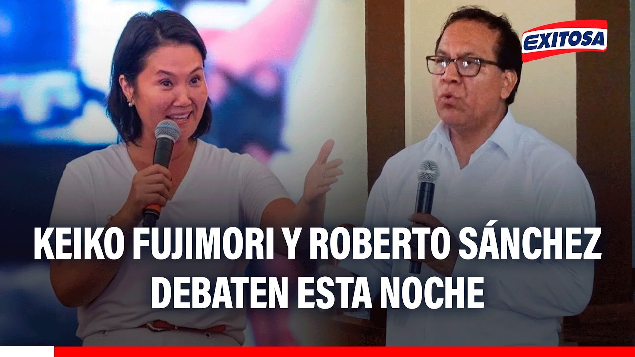 🔴🔵 Keiko Fujimori y Roberto Sánchez debaten esta noche
