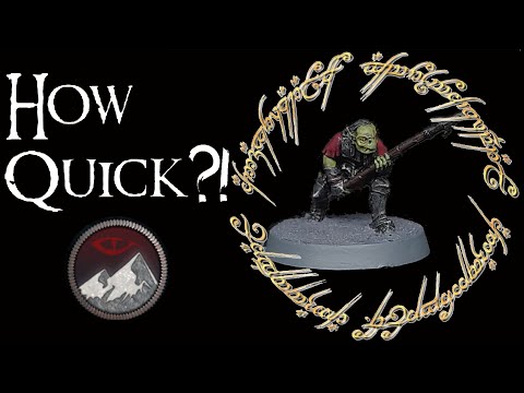 How to Paint and Base a Moria Goblin . . . Fast