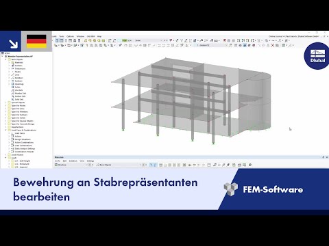 Bearbeitung der Bewehrung an Stabrepräsentanten