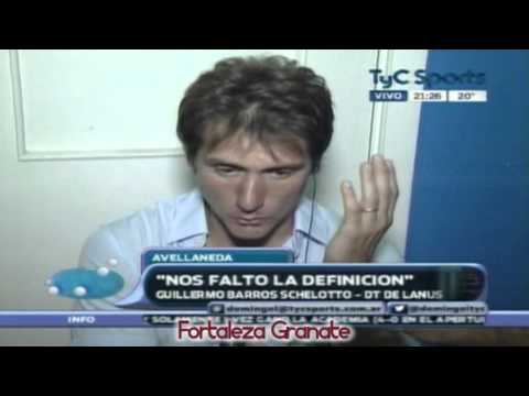 Declaraciones de Guillermo Barros Schelotto al término de Racing 0 - Lanús 0 03.03.2013