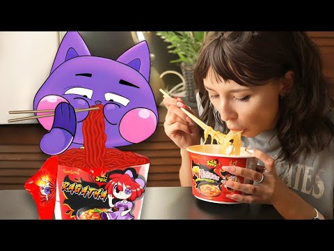 Capnap in convenience store with me | poppy playtime mukbang animation