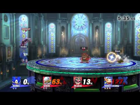FPS I - Smash 4 Doubles GF - Kai (Sonic) + Stockfield (DDK) Vs. Archer (Sheik) + Scotty OB (Wario)