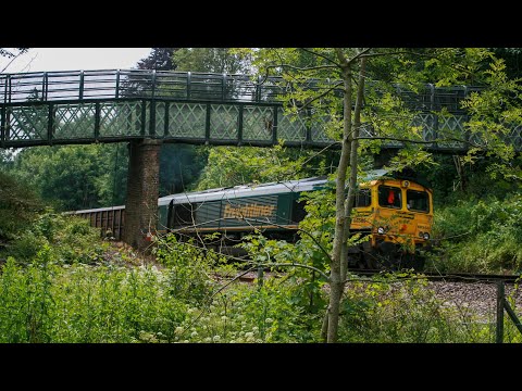Freightliner 66566 Powering Out Of Lewes Working 6V00 Newhaven To Acton!