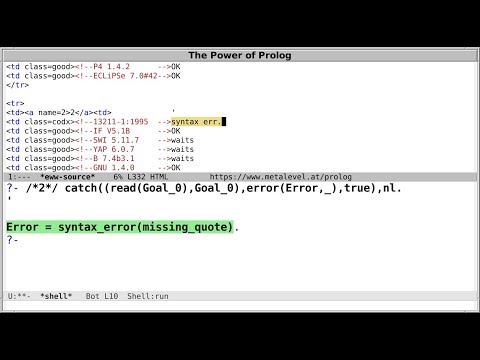 Prolog Conformity Testing