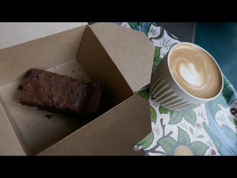 Cappuccino Brownie V&A Cafe Victoria & Albert Museum V&A London England June 3, 2025