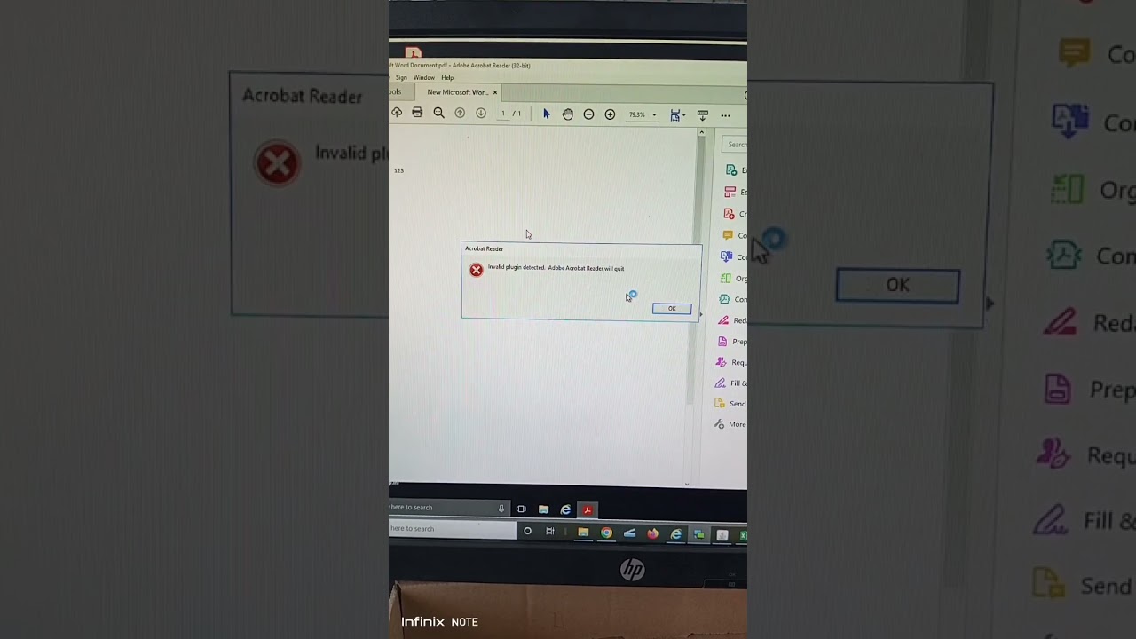 invalid plugin massage error showing.