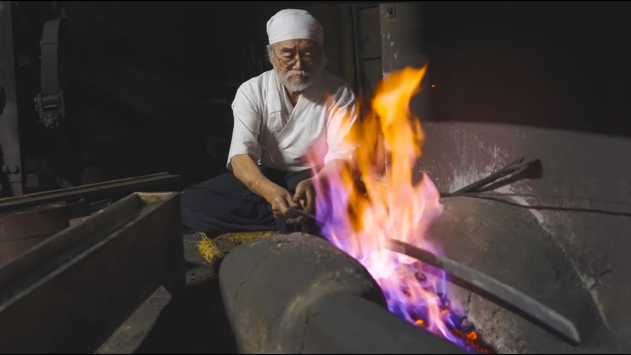 Process of making Japanese sword - Samurai Katana 刀匠 藤安将平による日本刀の作り方 Knife