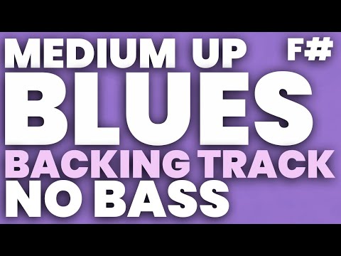 Blues in F# Jazz Backing Track Swing 180 bpm Brushes - NO BASS