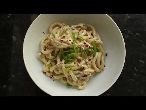 Creamy Mushroom Udon | How to make the creamiest mushroom Udon ever!